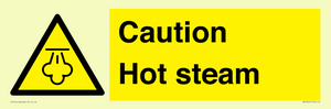 Caution Hot steam